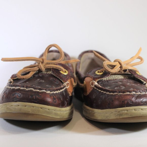 *SOLD* SPERRY Topsider Boat Shoe Leather Anchors 7 - Picture 3 of 9